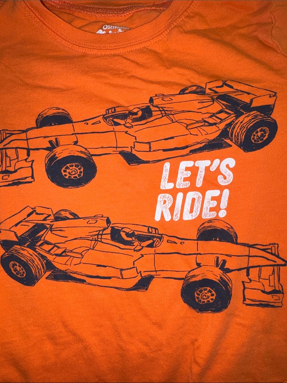 Let’s Ride! Formula1 Orange Tee - Picture 4 of 5